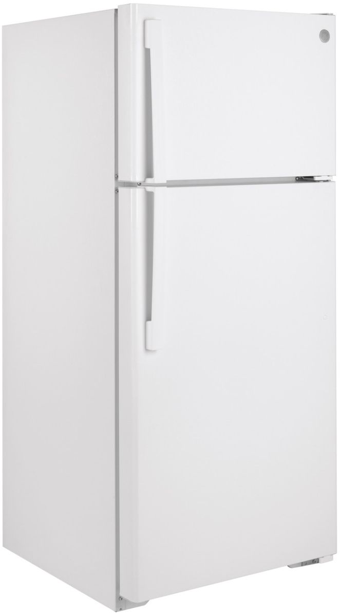 GE 16.6 cu. ft. White Top Freezer Refrigerator